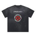 Hand-Frayed Sunfade Paint Splatter T-Shirt